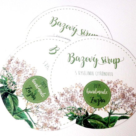 Etiketa - Bazový sirup