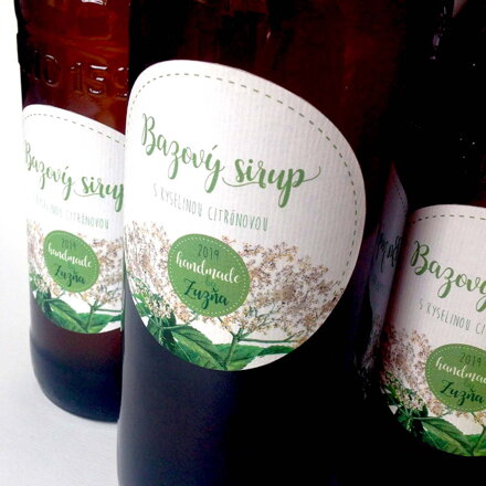 Etiketa - Bazový sirup