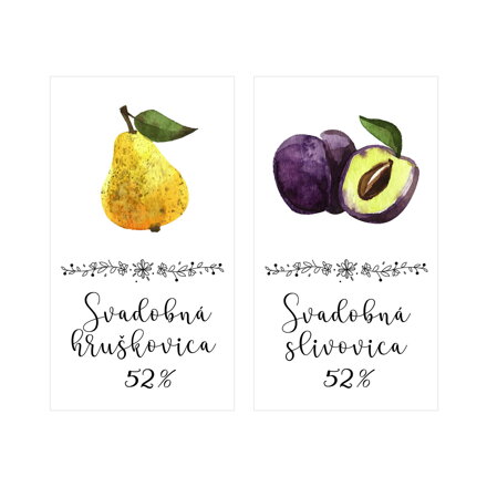 svadobná slivovica, svadobná hruškovica