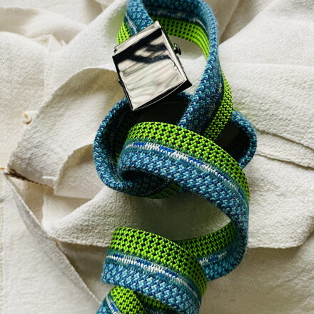 Lanový opasok modro zelený