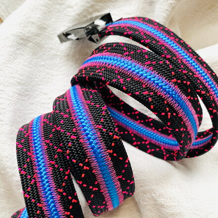 Lanový opasok čierno modrý