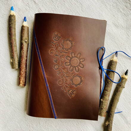 Fotoalbum / Zápisník Folk modrý