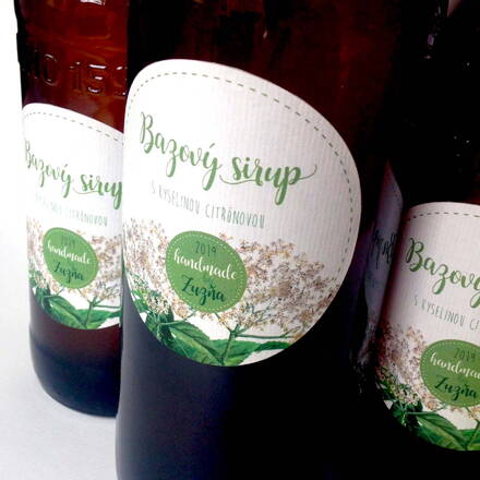 Etiketa - Bazový sirup