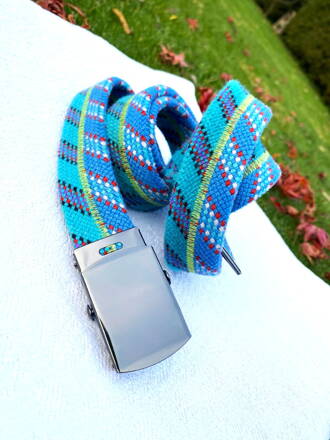 Lanový opasok modrý N.4